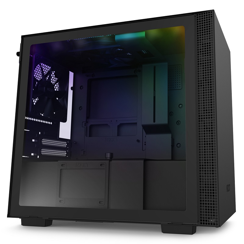 NZXT H210 Mini-ITX Mini Tower Gaming Case | CA-H210B-BR (Black/Red)